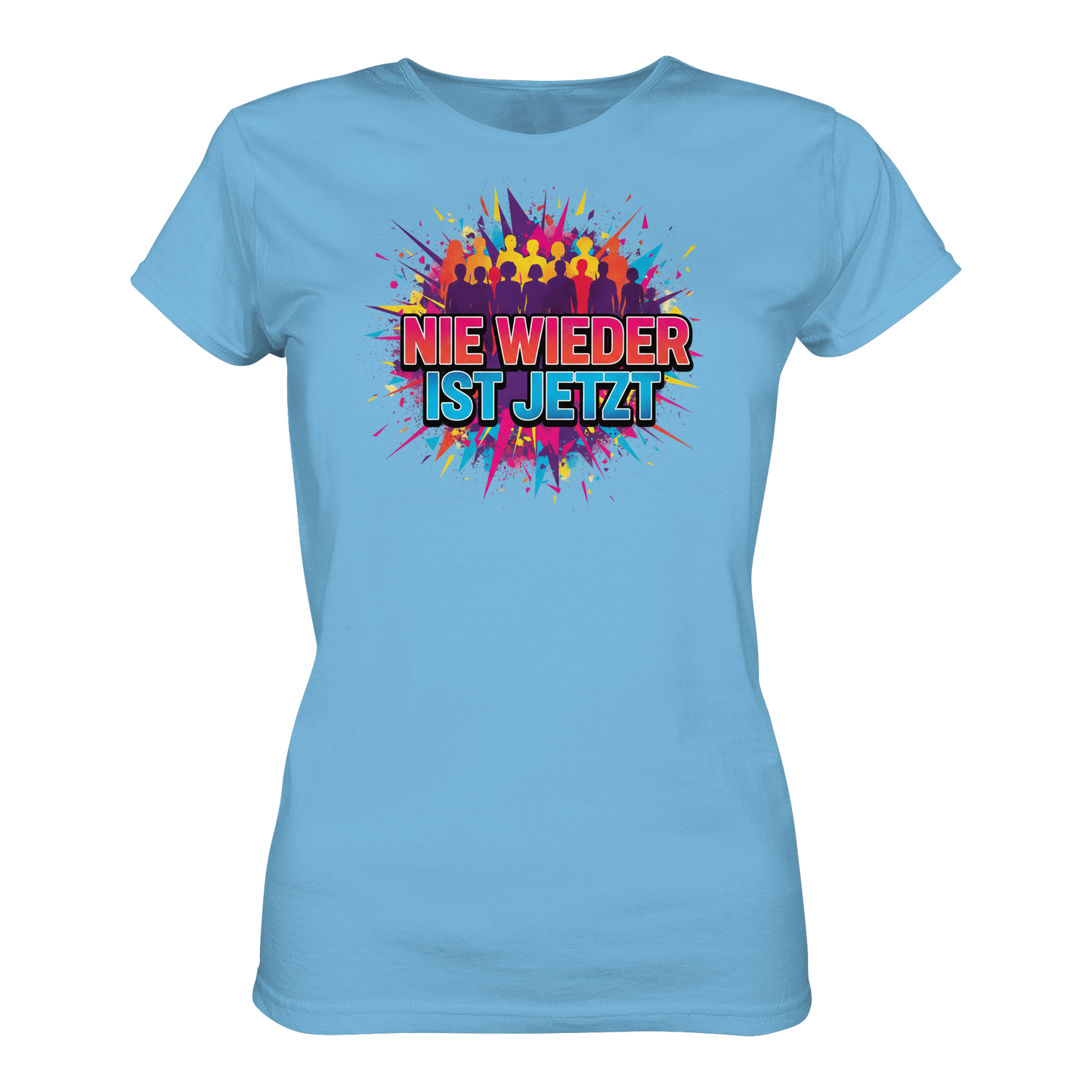 Nie wieder ist jetzt  (bunt) - Demokratie  - Ladies Organic Shirt