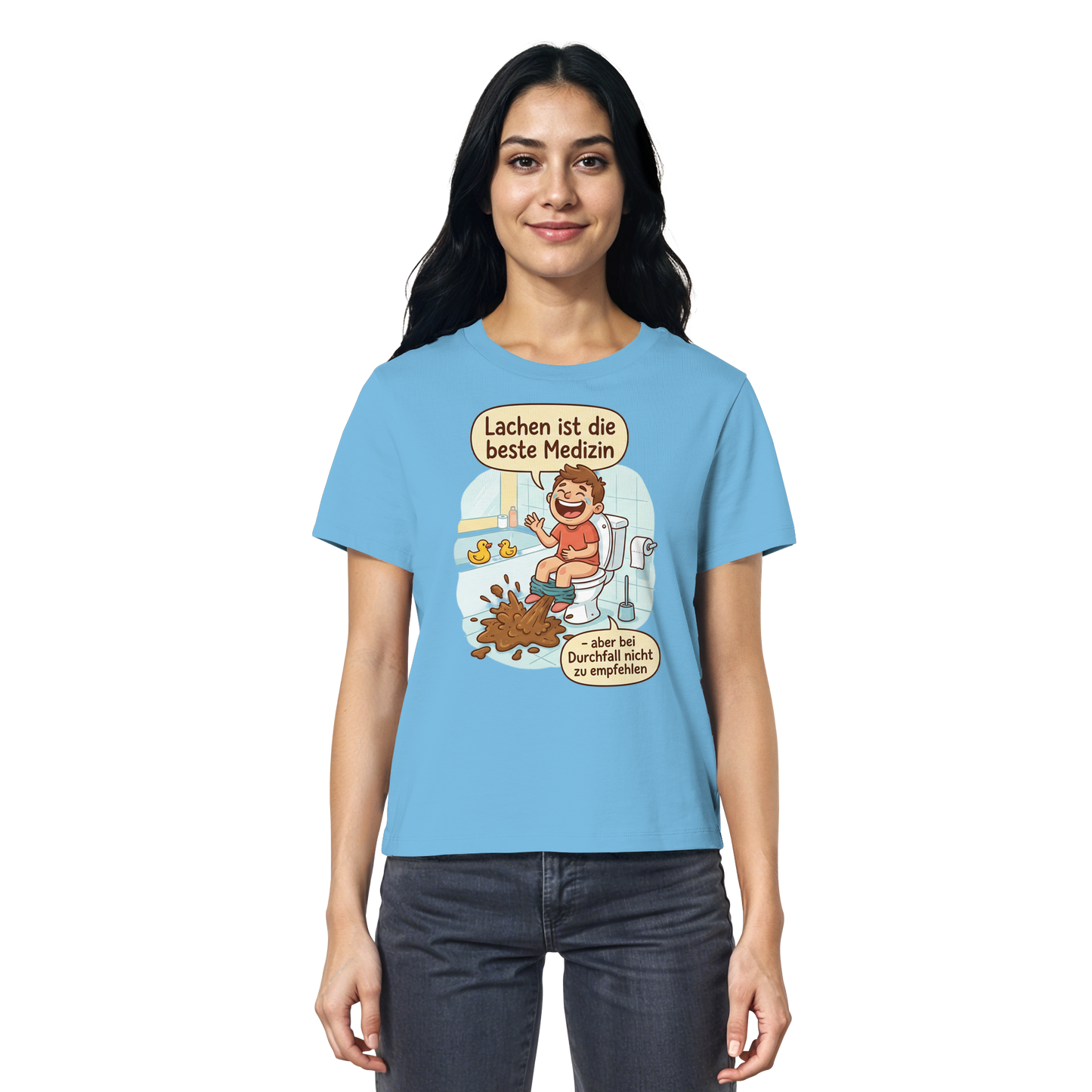 Lachen ist die beste Medizin - Medizinhumor - Ladies Organic Shirt