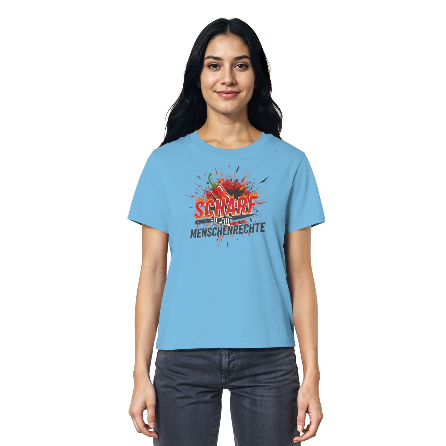 Scharf auf Menschenrechte - Demokratie - Ladies Organic Shirt