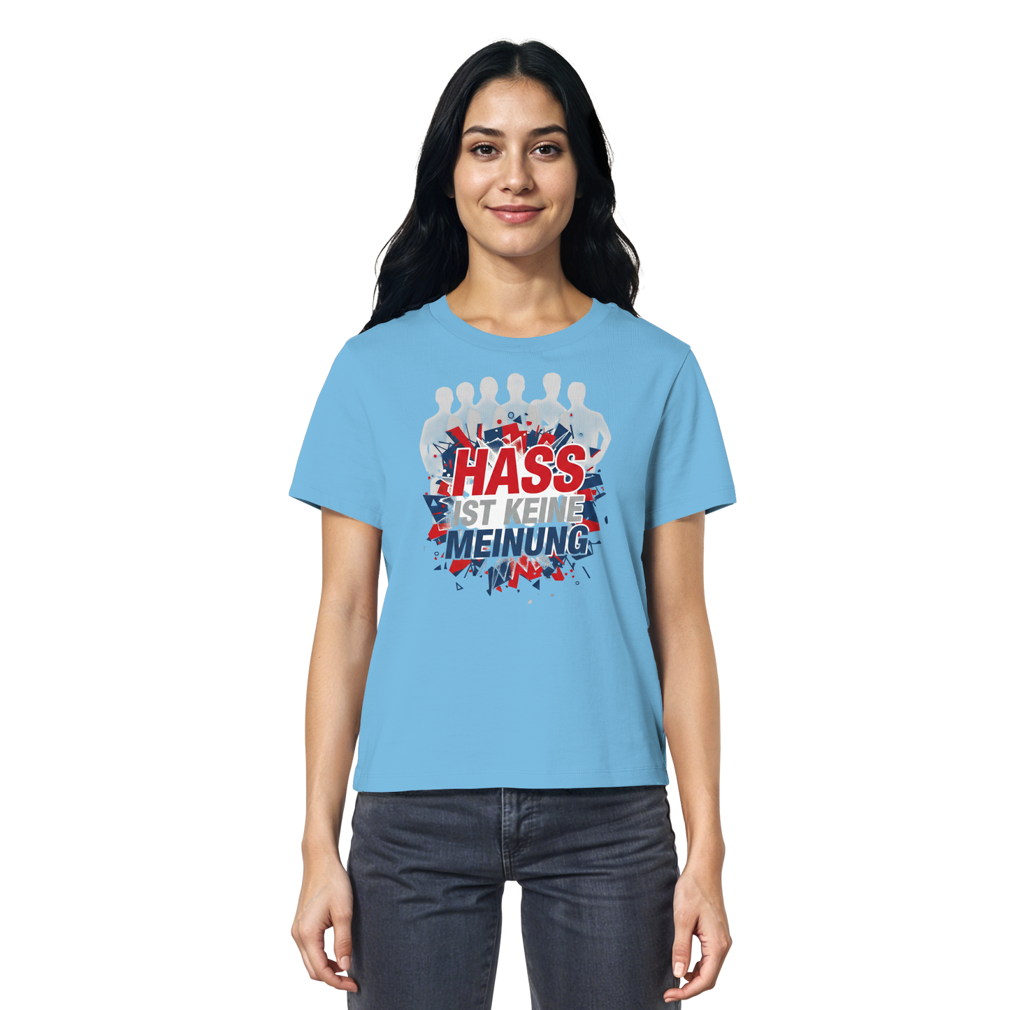Hass ist keine Meinung  - Demokratie - Ladies Organic Shirt