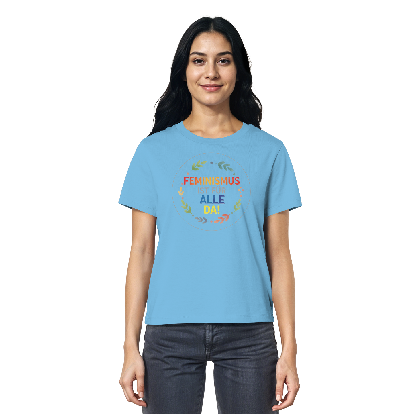Feminismus ist für alle da - Ladies Organic Shirt