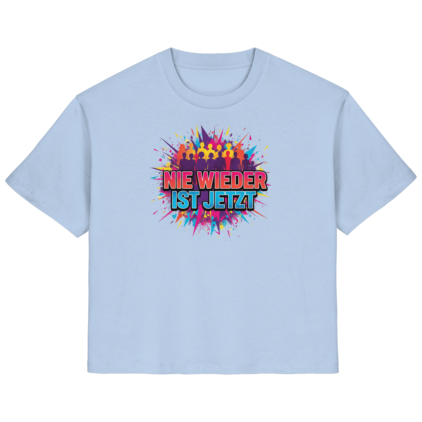 Nie wieder ist jetzt  (bunt) - Demokratie  - Ladies Organic Shirt