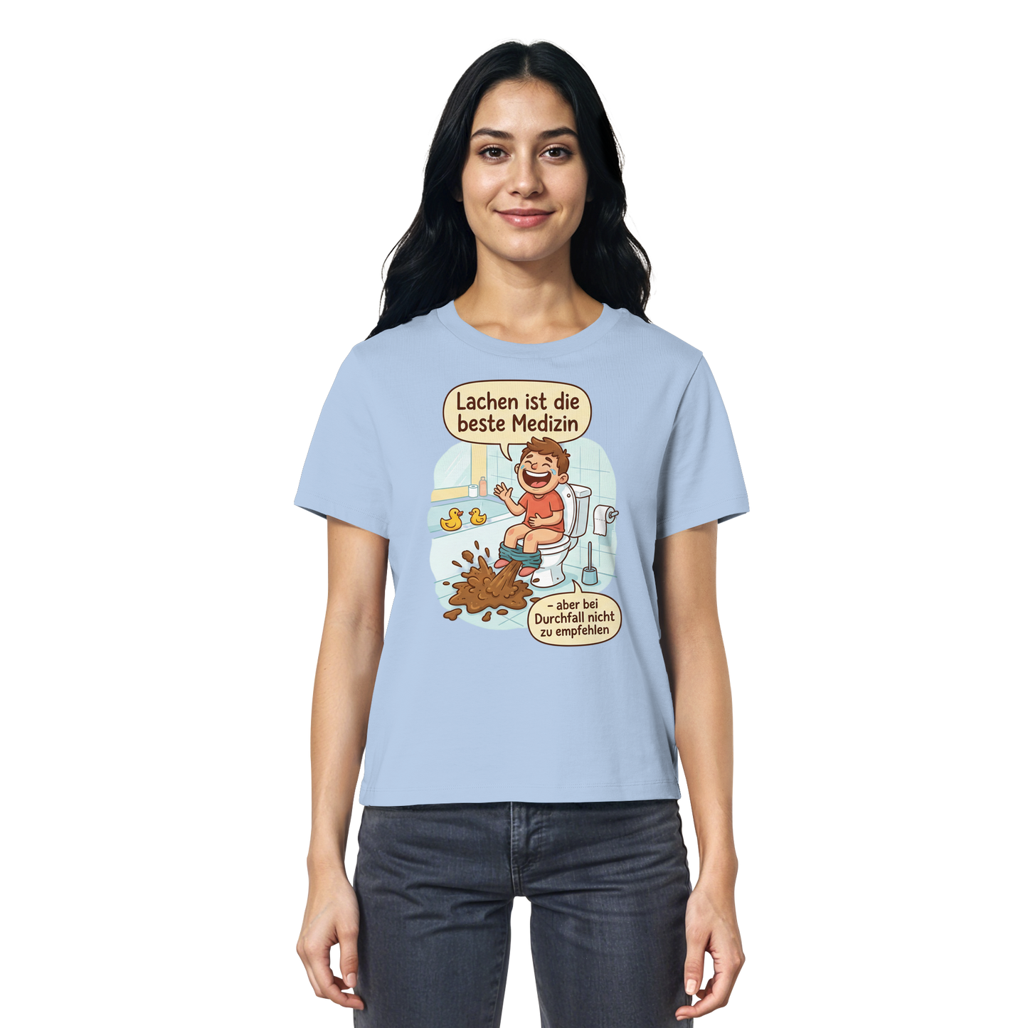 Lachen ist die beste Medizin - Medizinhumor - Ladies Organic Shirt