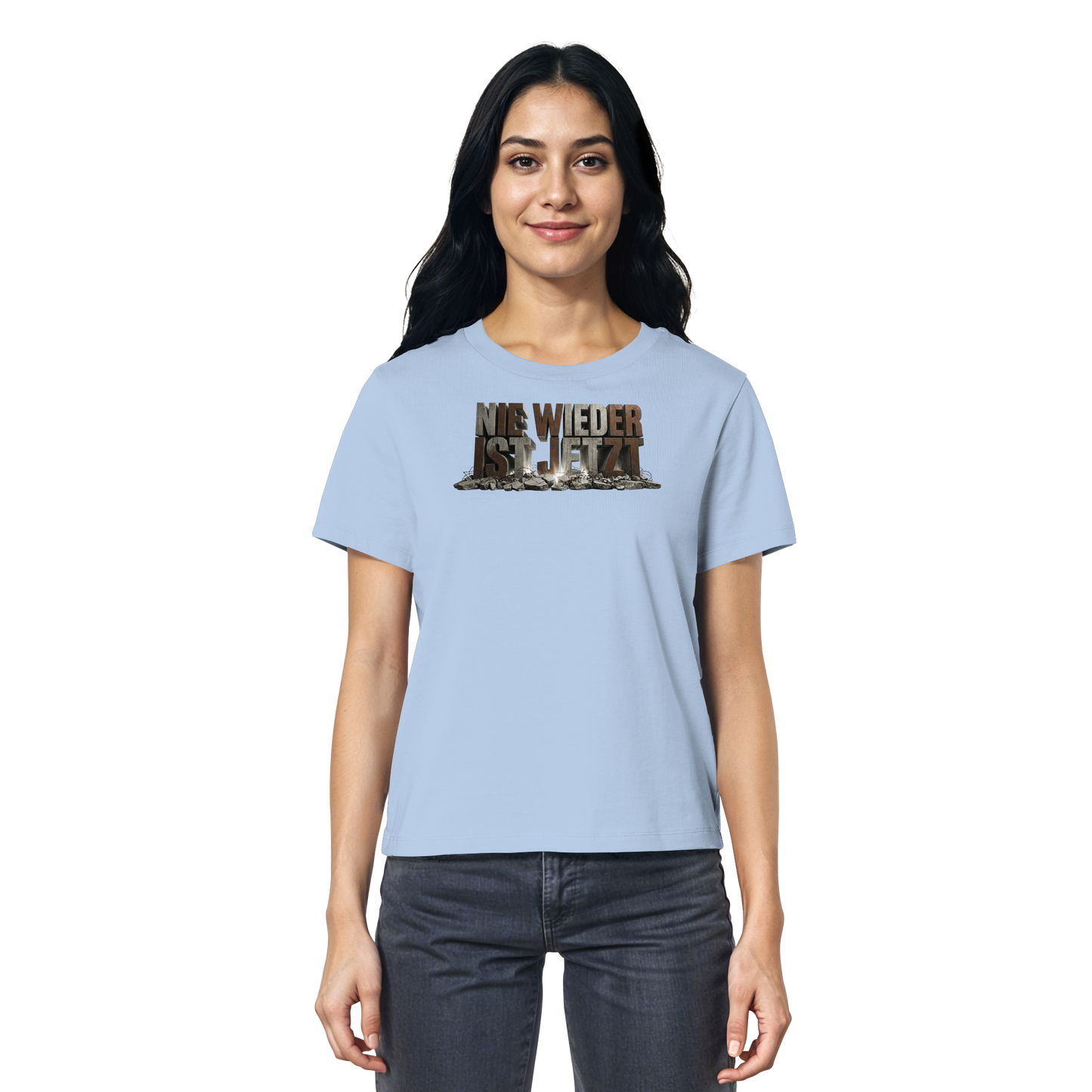 Nie wieder ist jetzt  - Demokratie  - Ladies Organic Shirt