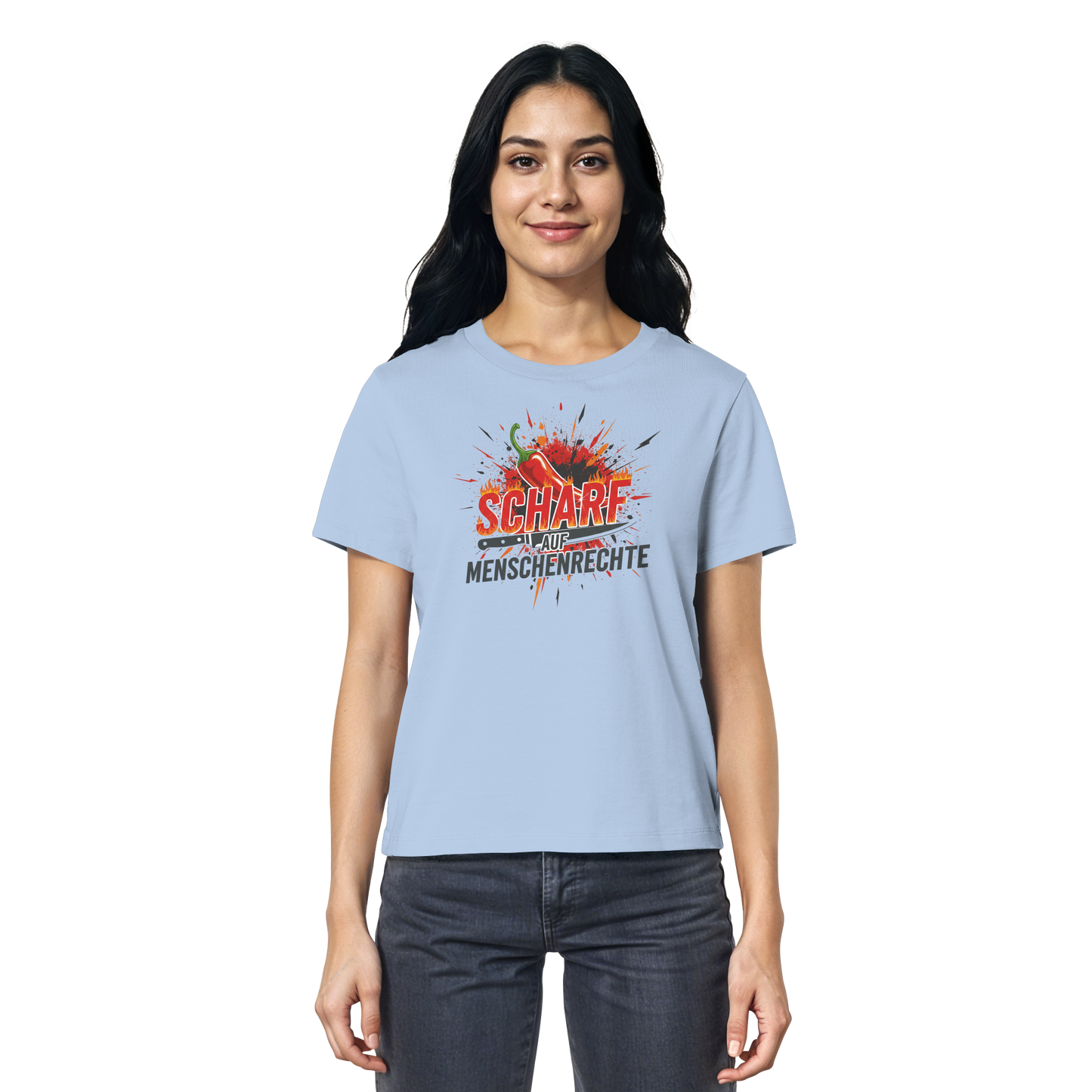 Scharf auf Menschenrechte - Demokratie - Ladies Organic Shirt