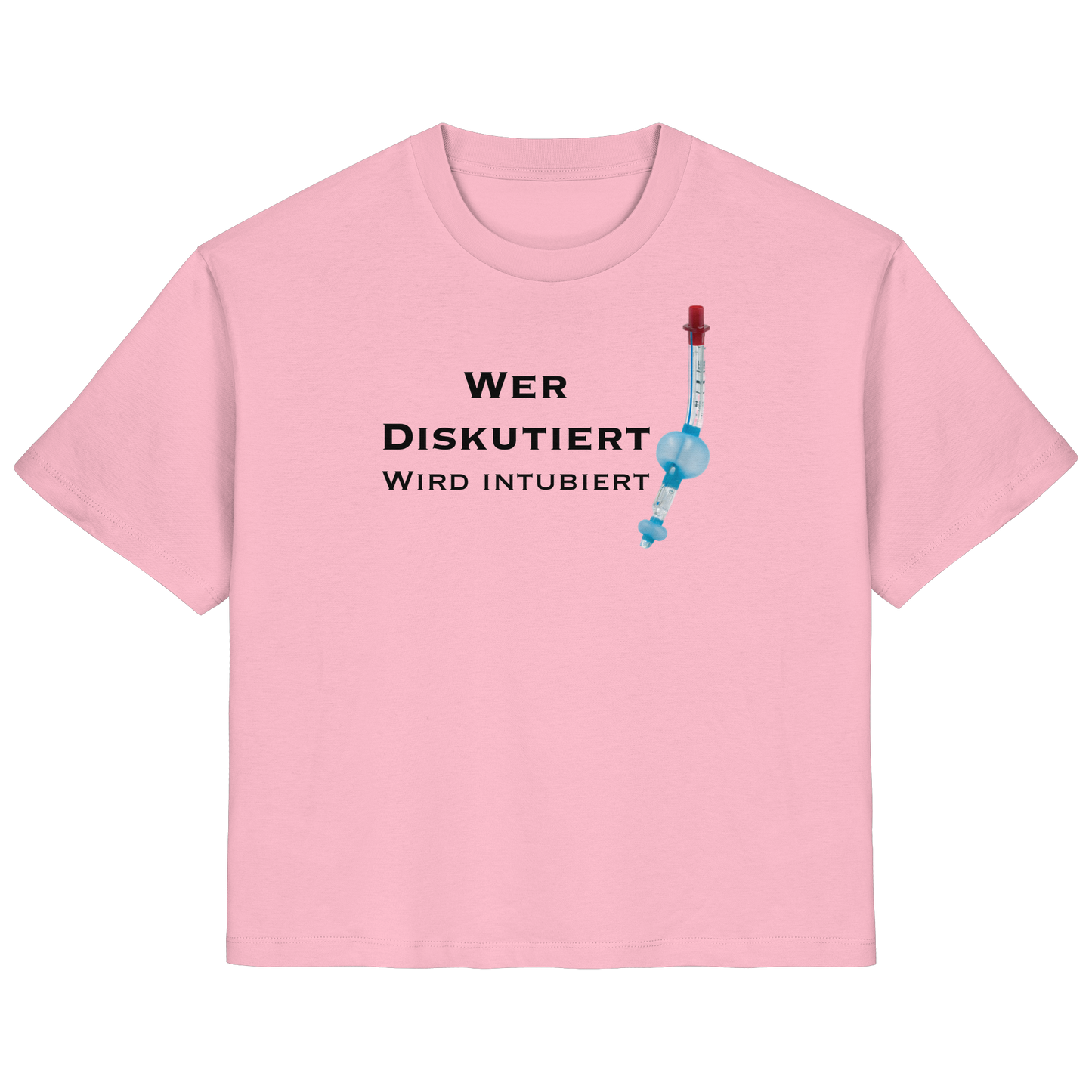 Wer diskutiert wird intubiert - Medizinhumor - Ladies Organic Shirt