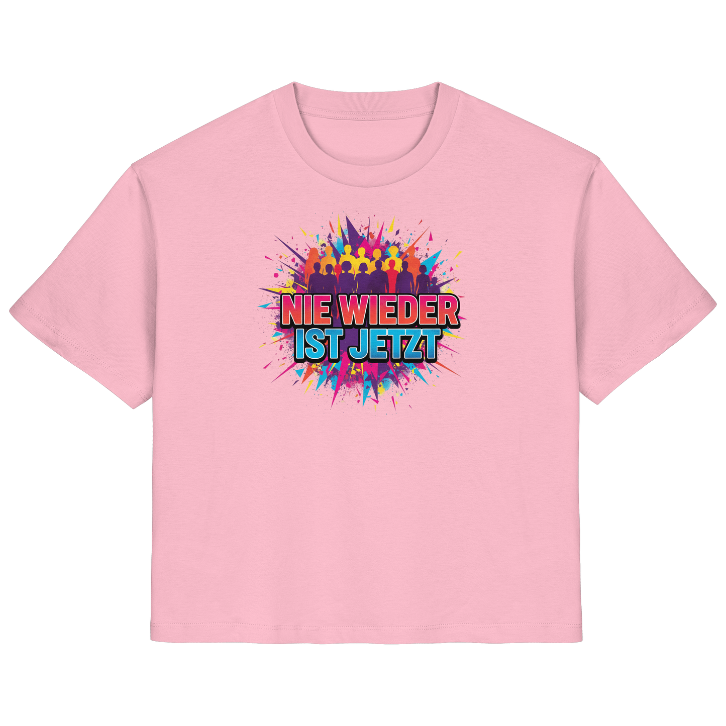 Nie wieder ist jetzt  (bunt) - Demokratie  - Ladies Organic Shirt