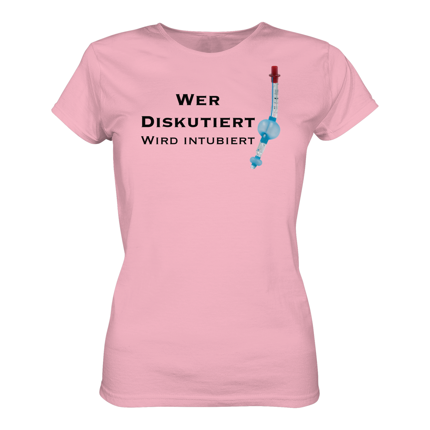 Wer diskutiert wird intubiert - Medizinhumor - Ladies Organic Shirt
