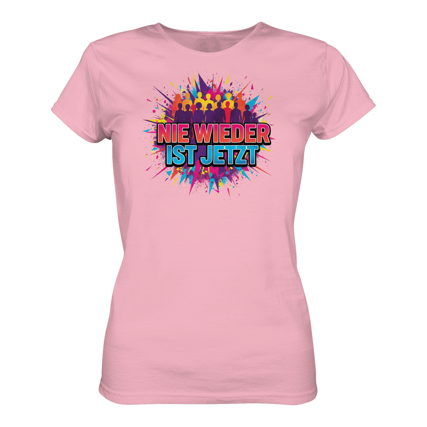 Nie wieder ist jetzt  (bunt) - Demokratie  - Ladies Organic Shirt