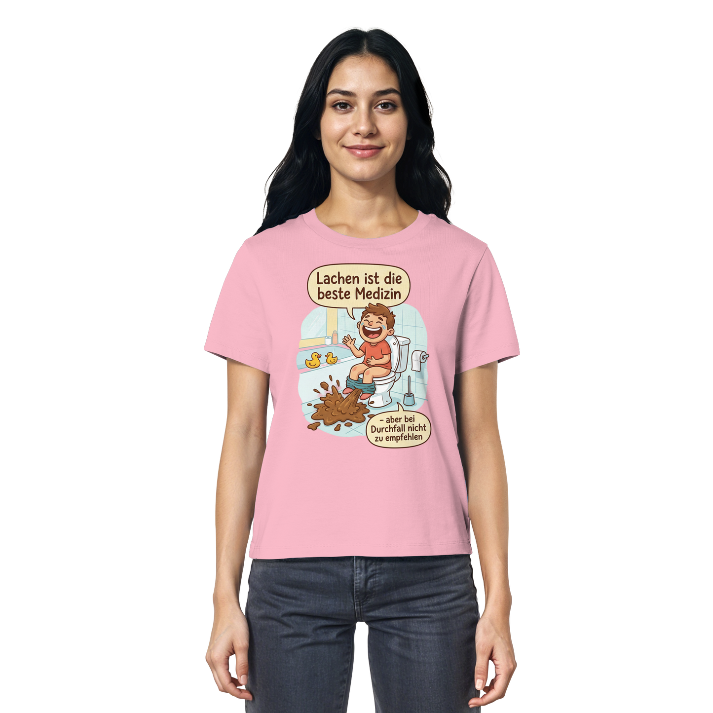 Lachen ist die beste Medizin - Medizinhumor - Ladies Organic Shirt