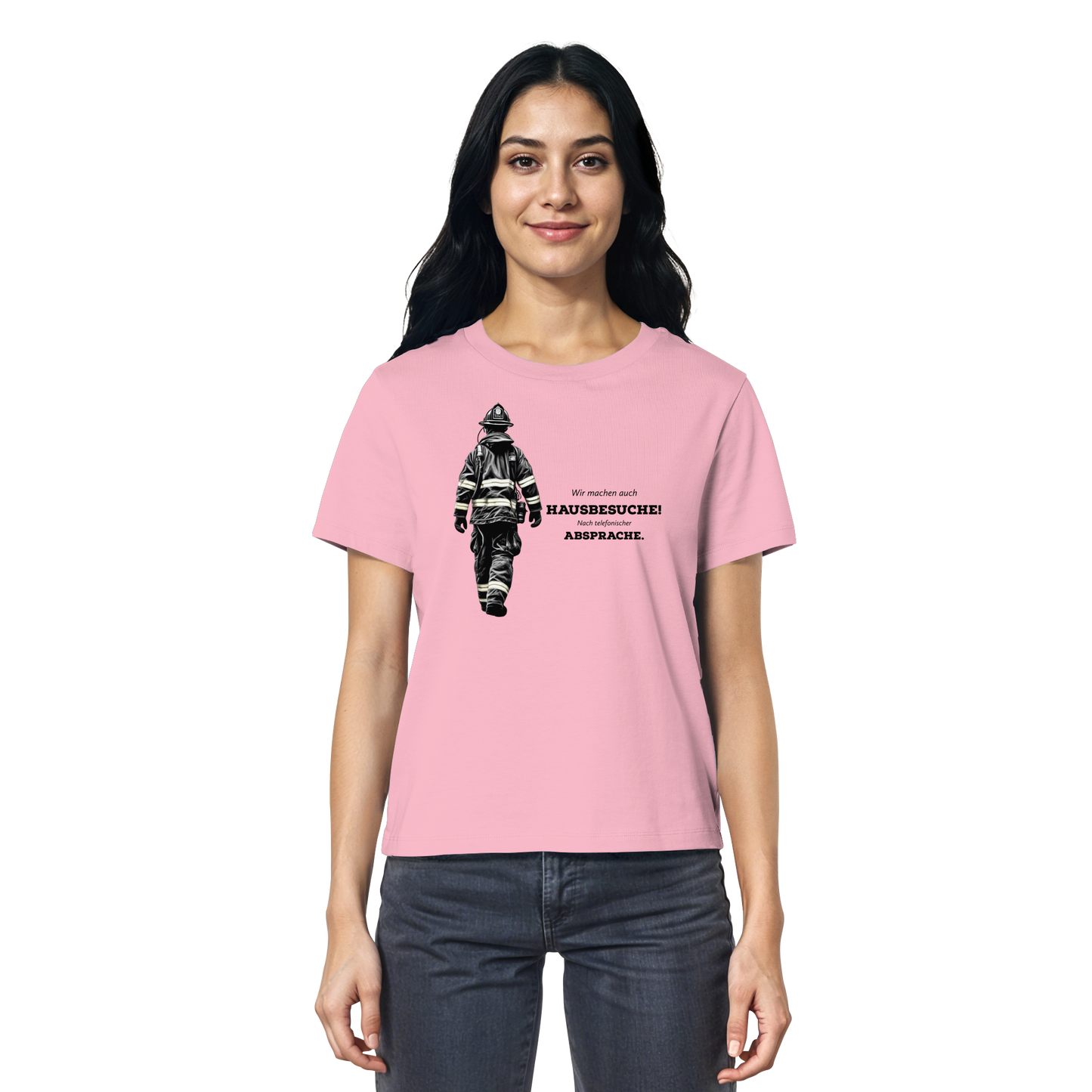Wir machen auch Hausbesuche! Nach telefonischer Absprache. - Feuerwehr - Ladies Organic Shirt