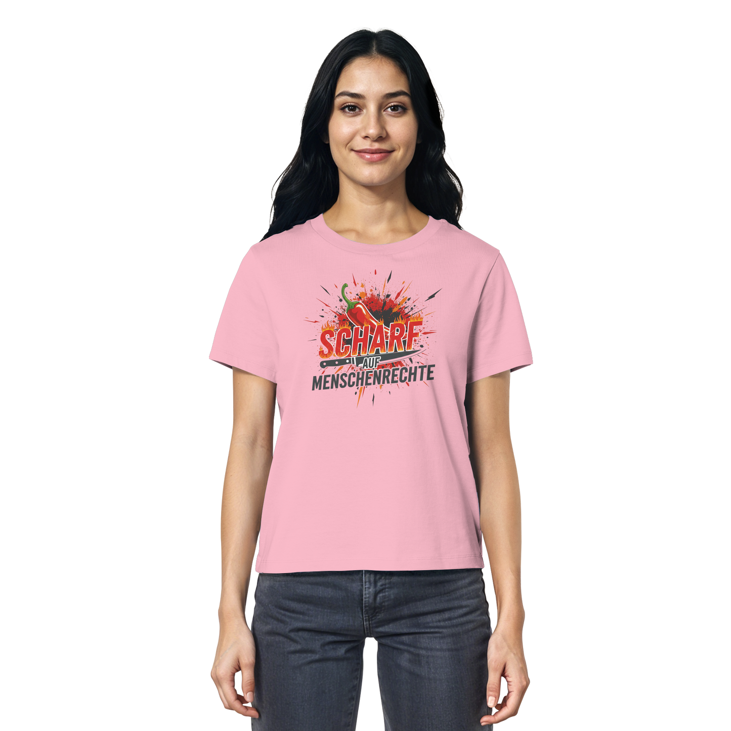 Scharf auf Menschenrechte - Demokratie - Ladies Organic Shirt