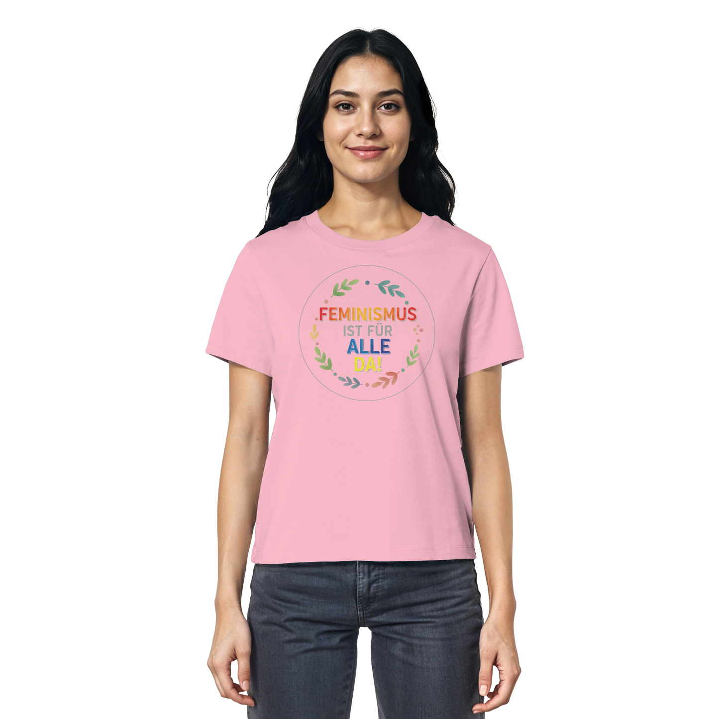 Feminismus ist für alle da - Ladies Organic Shirt