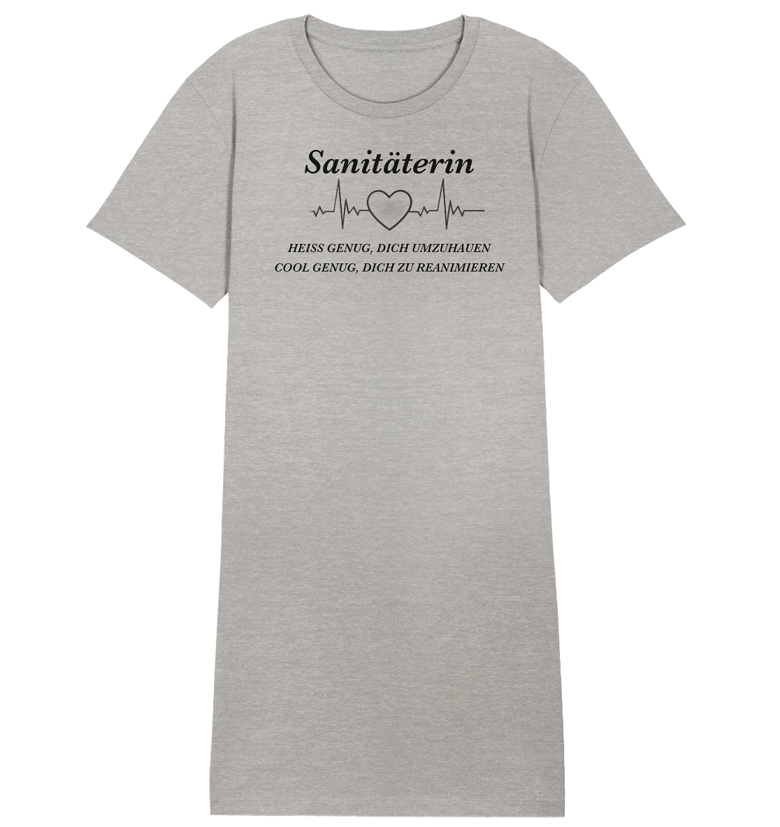 Sanitäterin - heiß und cool - Ladies Organic Shirt Dress