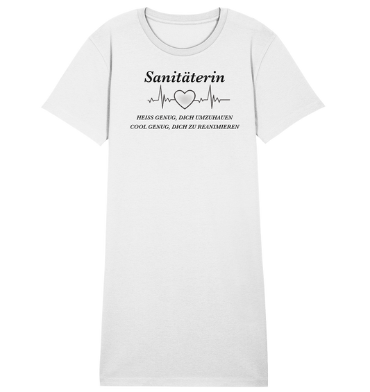 Sanitäterin - heiß und cool - Ladies Organic Shirt Dress