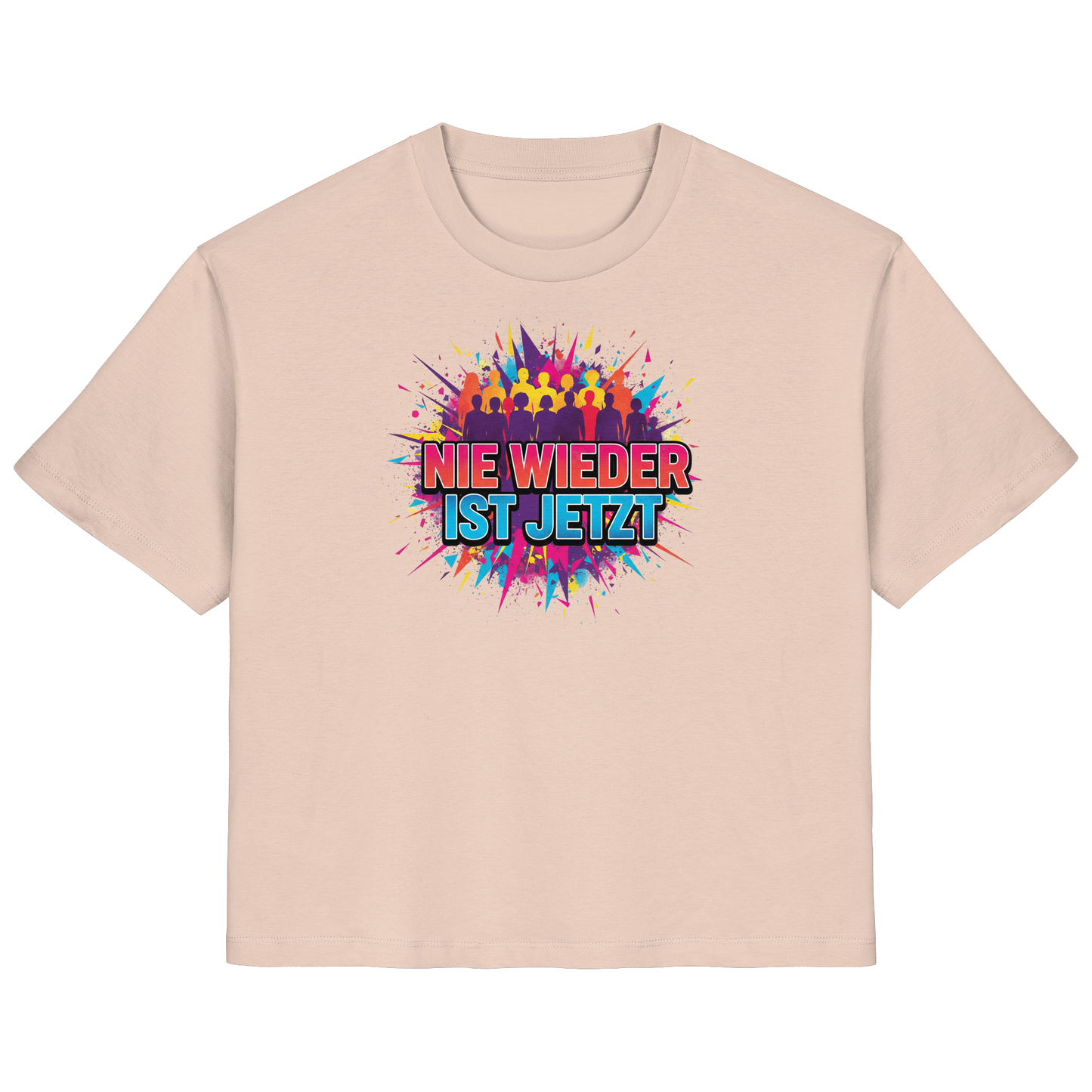 Nie wieder ist jetzt  (bunt) - Demokratie  - Ladies Organic Shirt