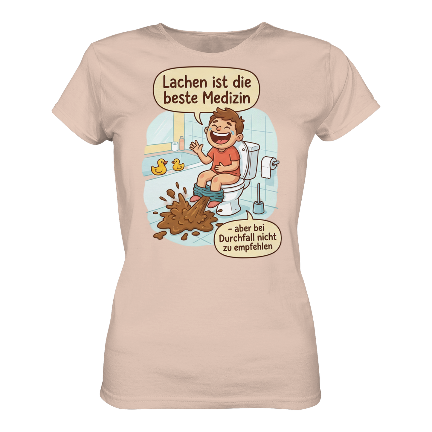 Lachen ist die beste Medizin - Medizinhumor - Ladies Organic Shirt