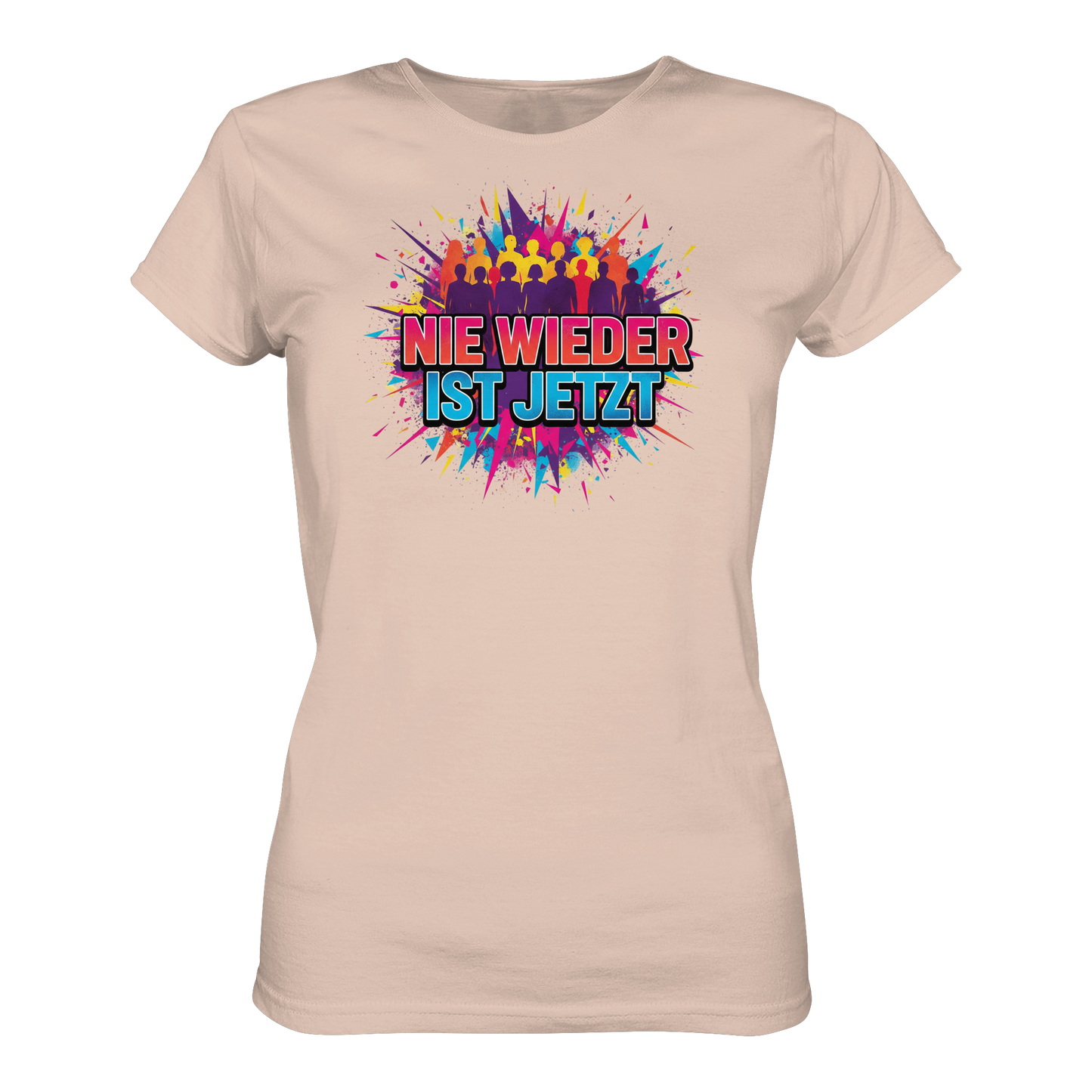 Nie wieder ist jetzt  (bunt) - Demokratie  - Ladies Organic Shirt