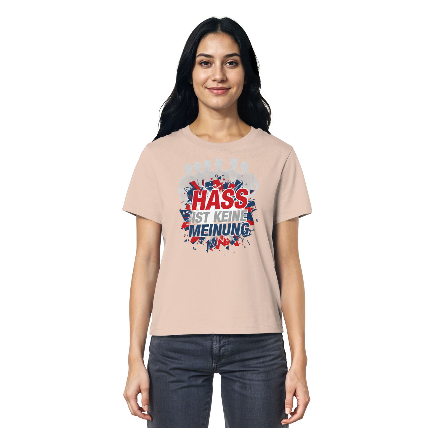 Hass ist keine Meinung  - Demokratie - Ladies Organic Shirt