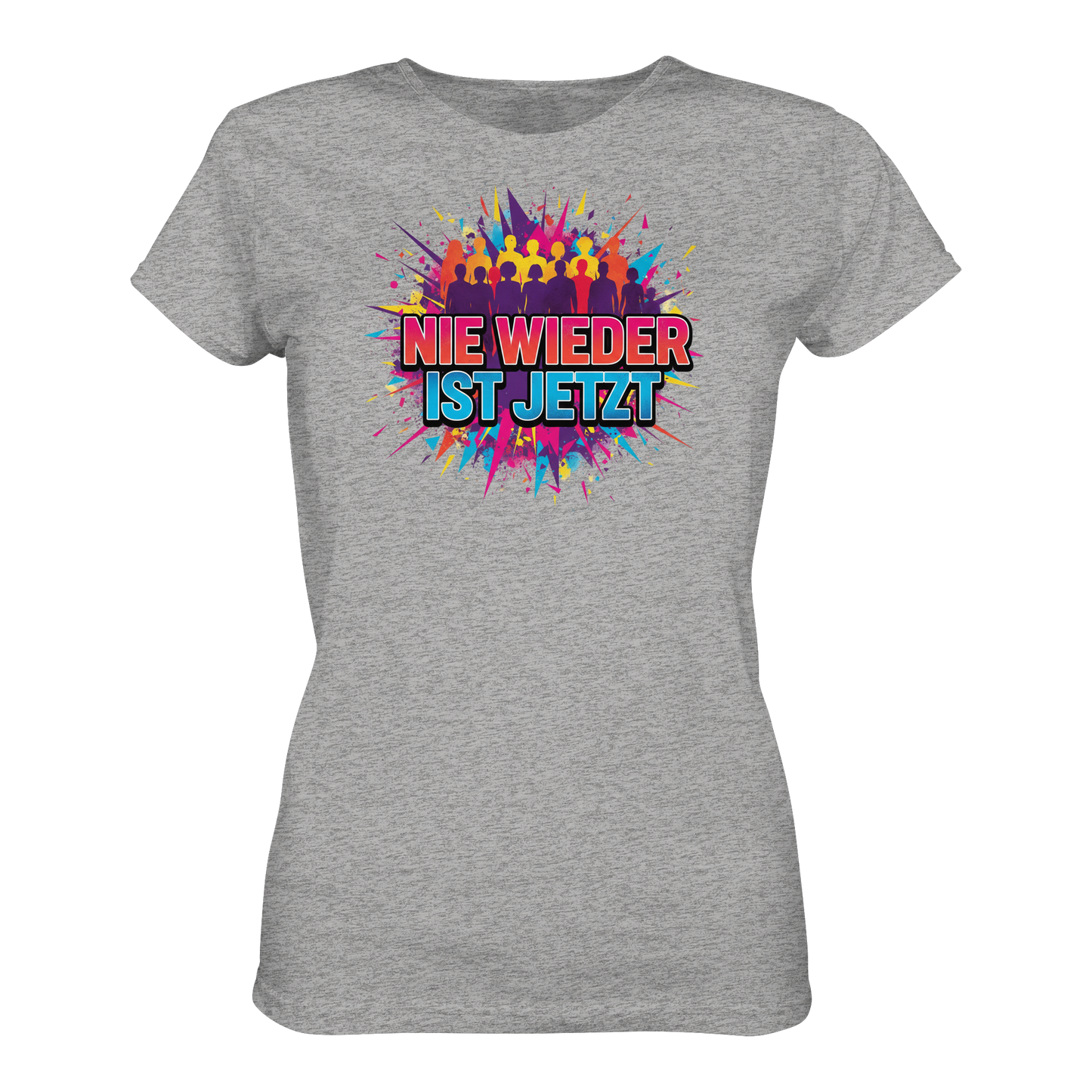 Nie wieder ist jetzt  (bunt) - Demokratie  - Ladies Organic Shirt