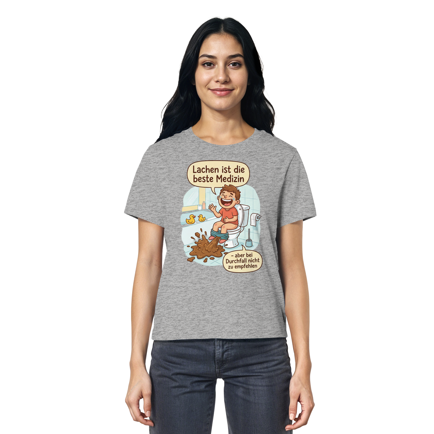 Lachen ist die beste Medizin - Medizinhumor - Ladies Organic Shirt