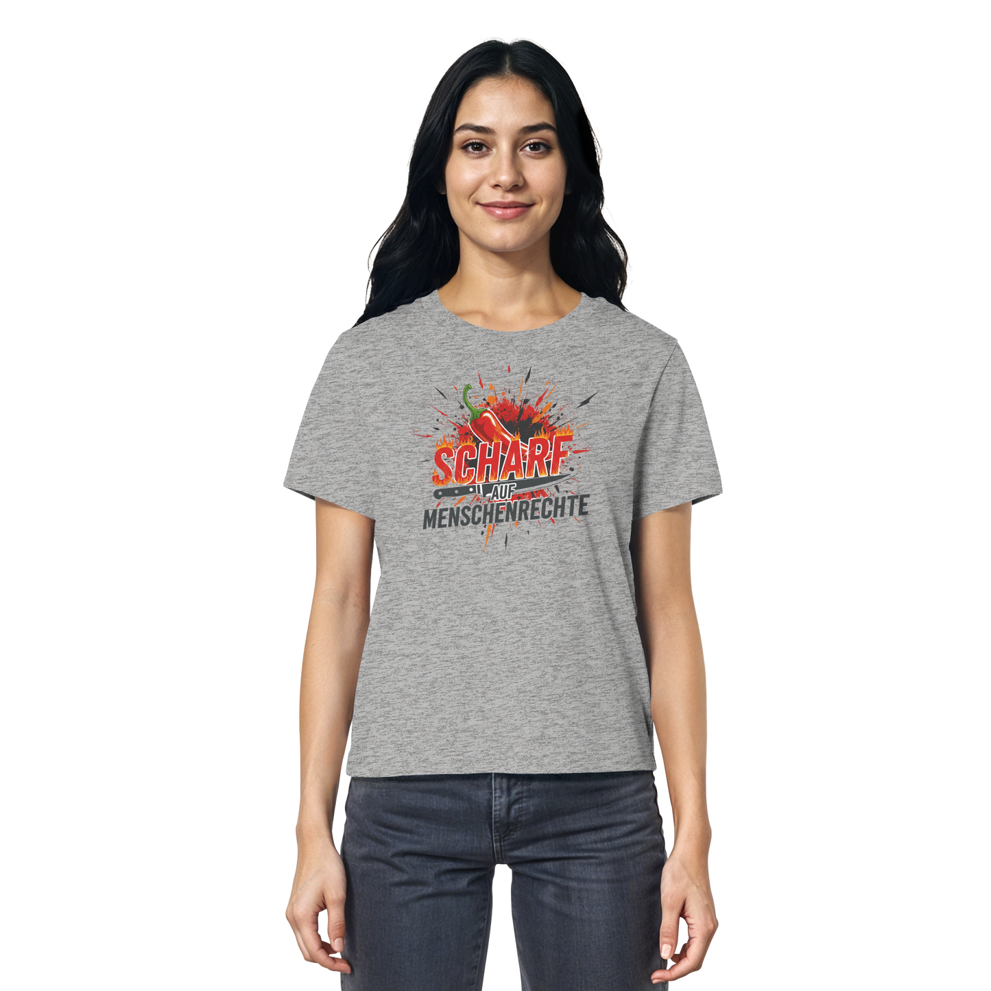 Scharf auf Menschenrechte - Demokratie - Ladies Organic Shirt