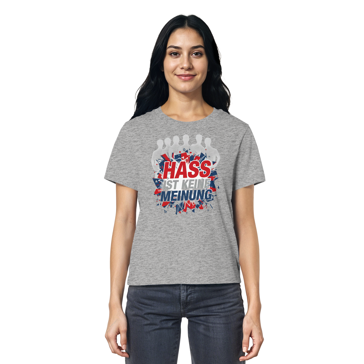 Hass ist keine Meinung  - Demokratie - Ladies Organic Shirt