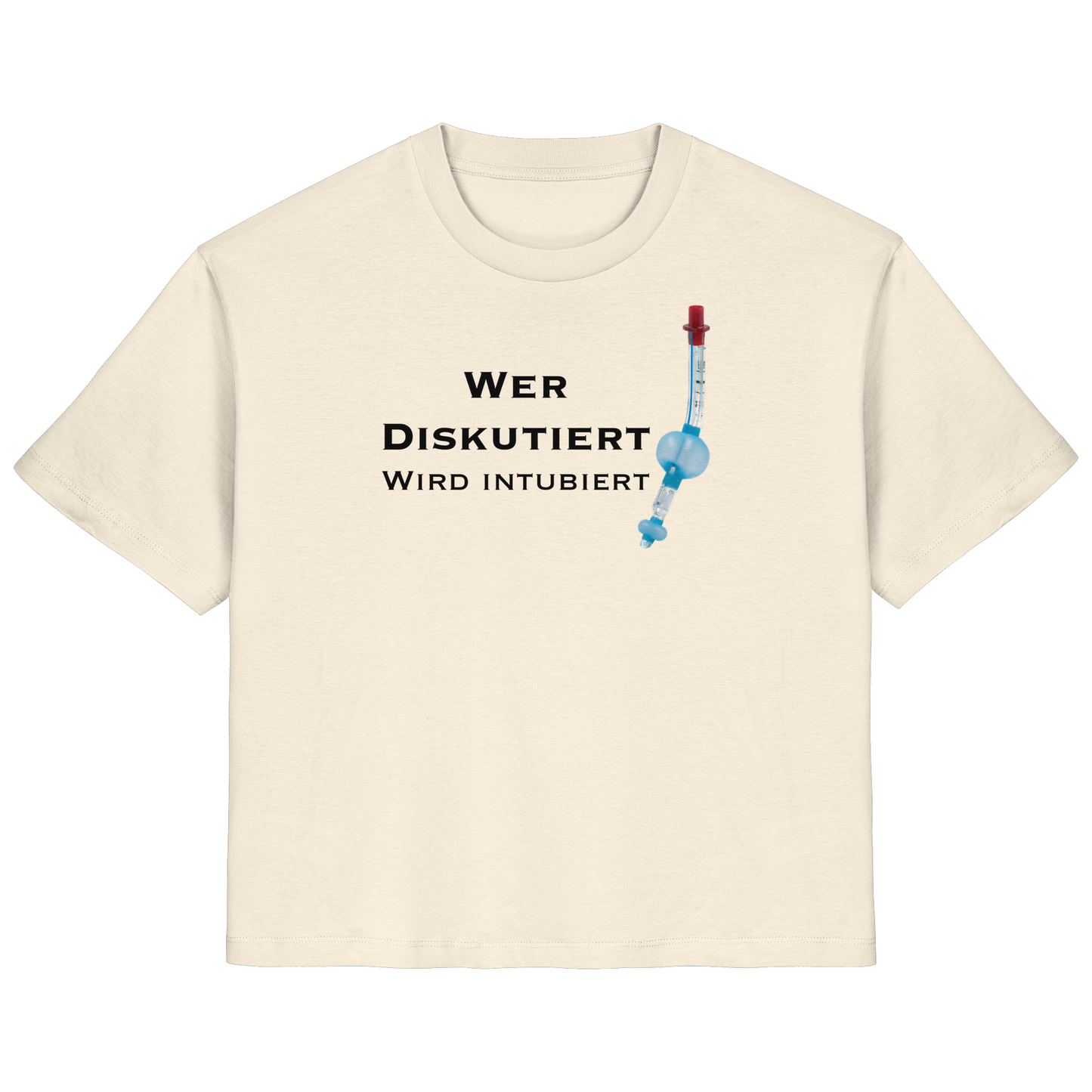 Wer diskutiert wird intubiert - Medizinhumor - Ladies Organic Shirt