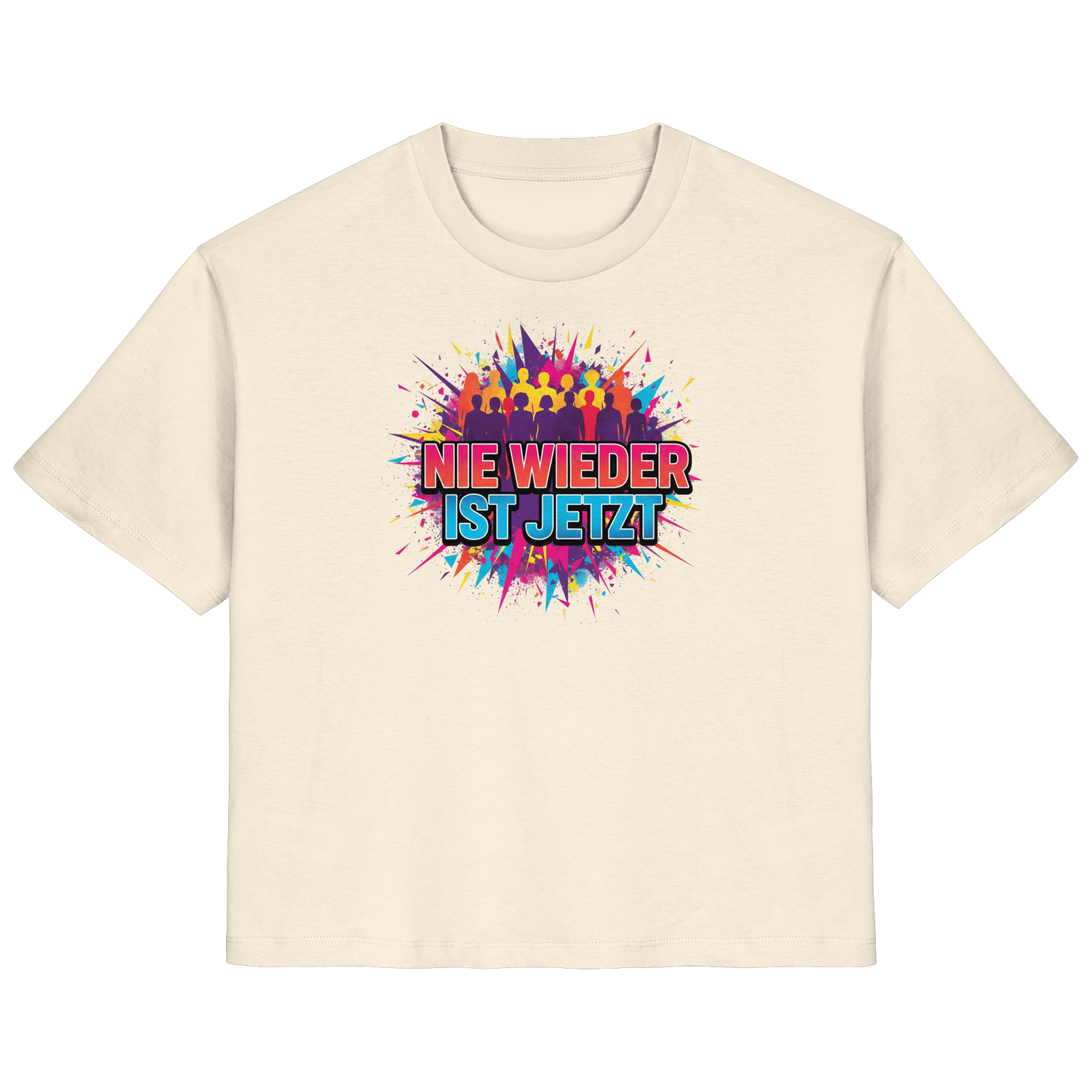 Nie wieder ist jetzt  (bunt) - Demokratie  - Ladies Organic Shirt