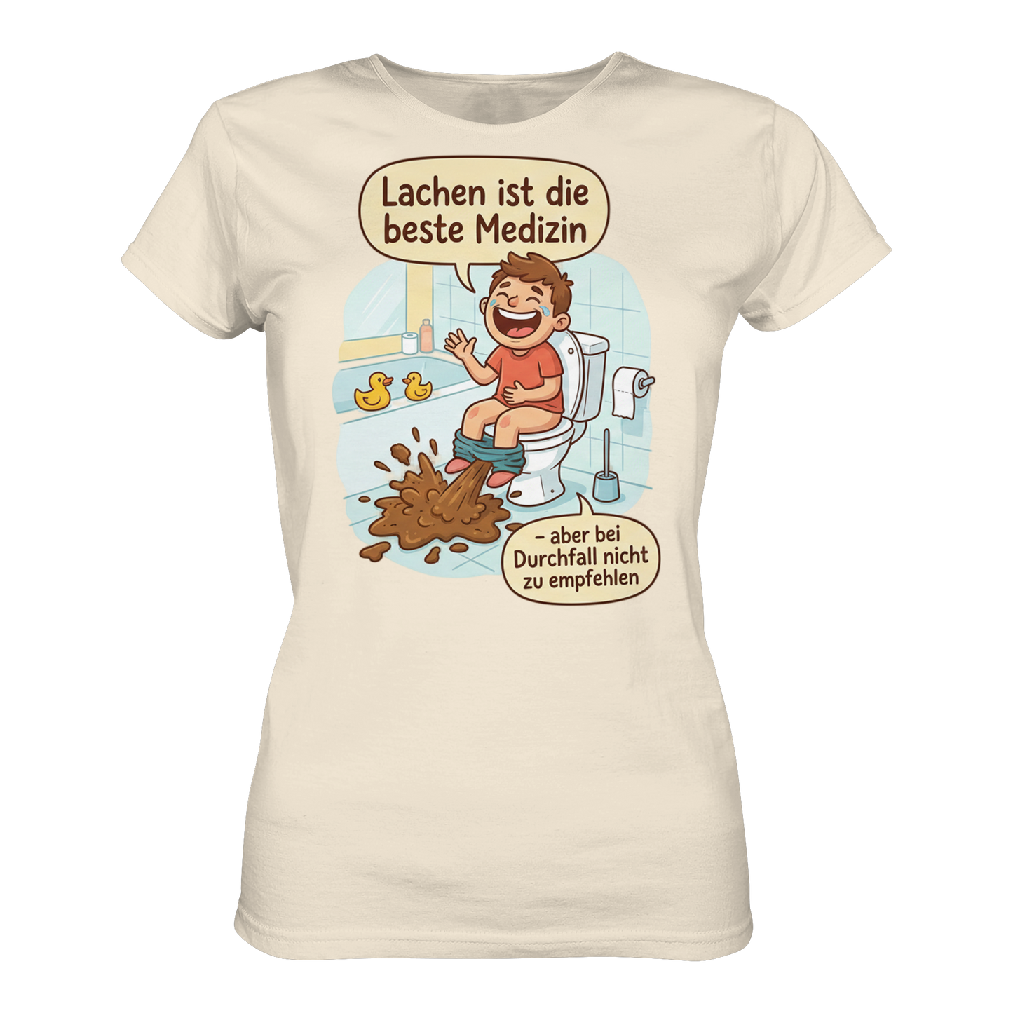 Lachen ist die beste Medizin - Medizinhumor - Ladies Organic Shirt