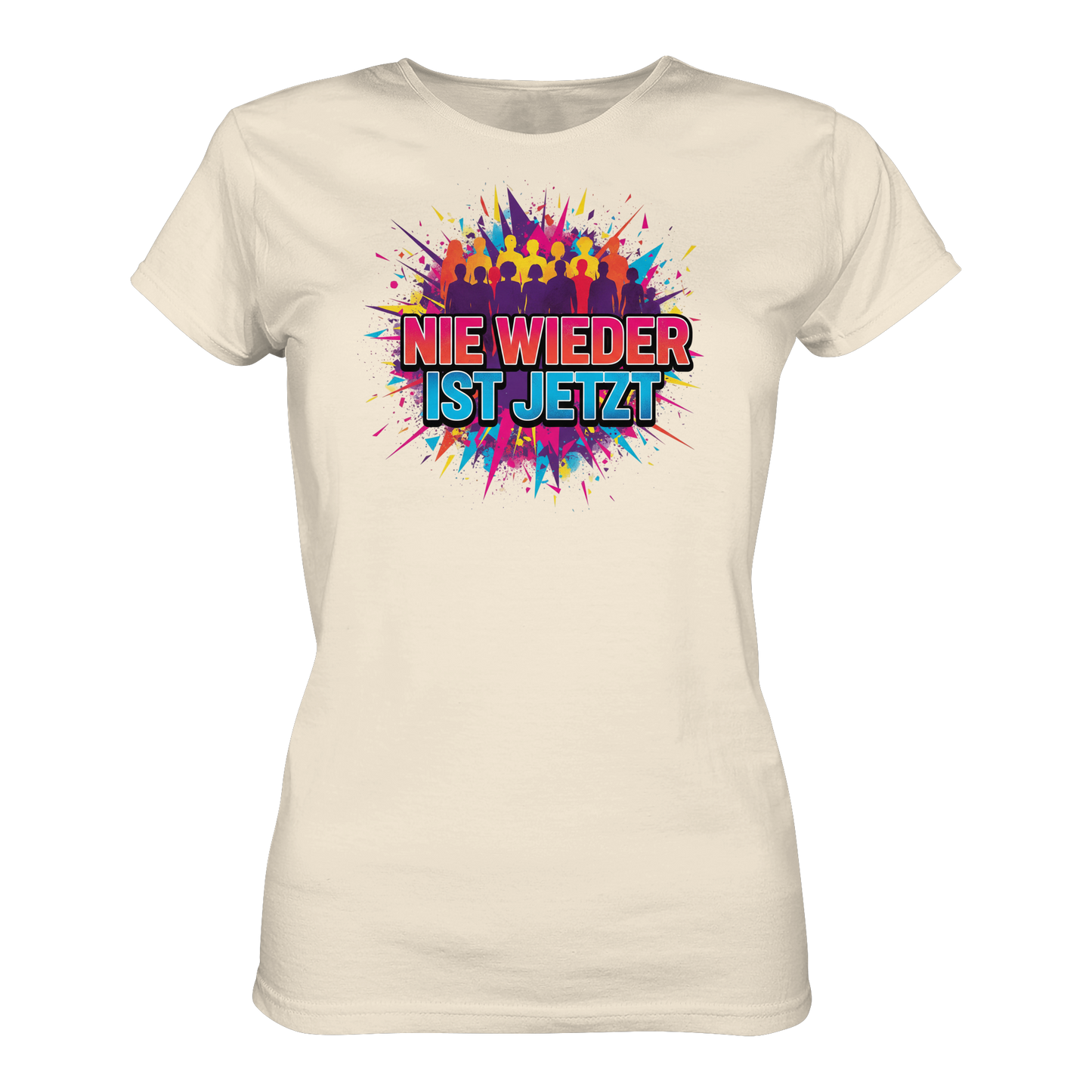 Nie wieder ist jetzt  (bunt) - Demokratie  - Ladies Organic Shirt