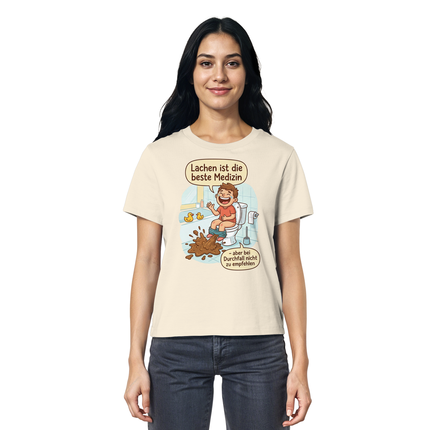 Lachen ist die beste Medizin - Medizinhumor - Ladies Organic Shirt