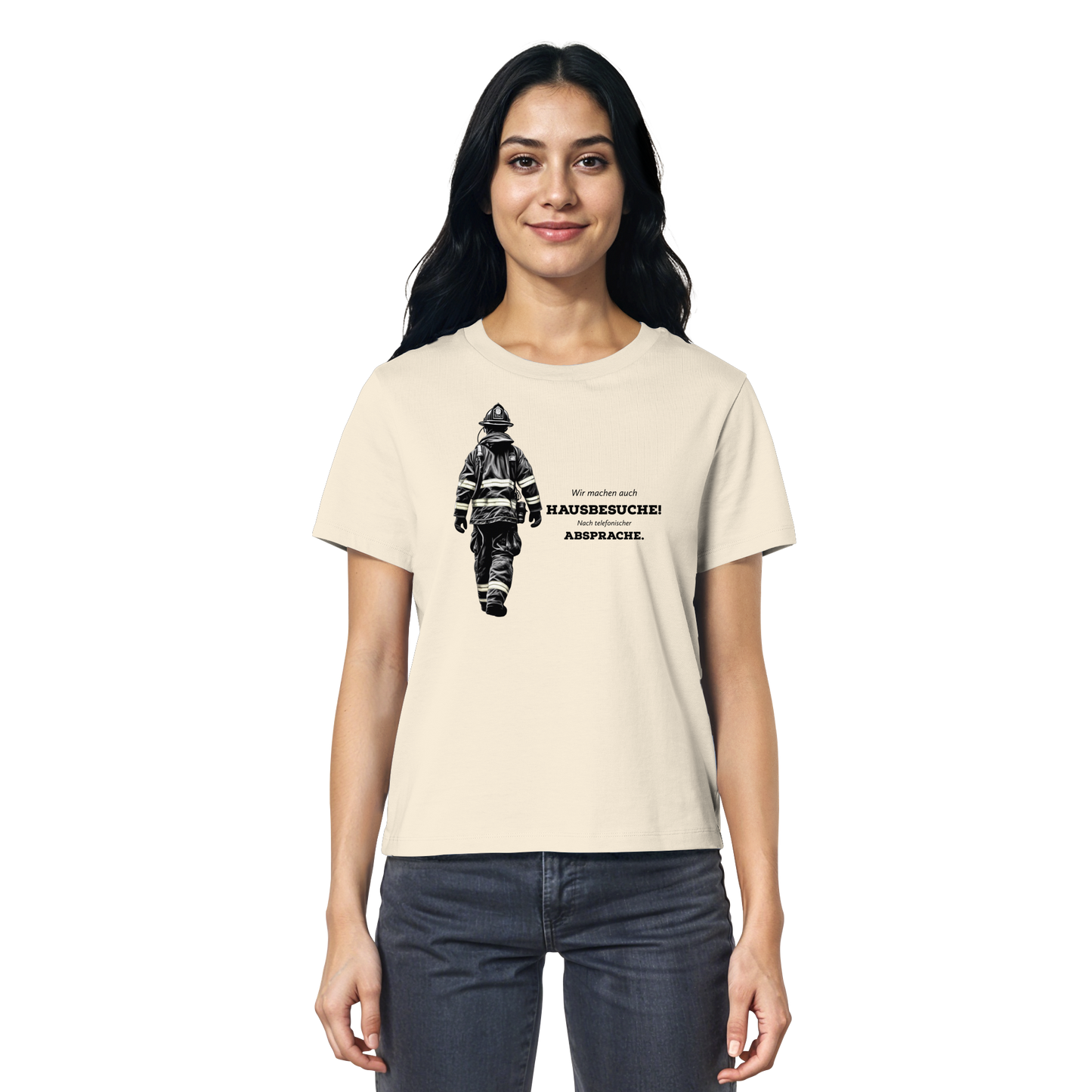 Wir machen auch Hausbesuche! Nach telefonischer Absprache. - Feuerwehr - Ladies Organic Shirt