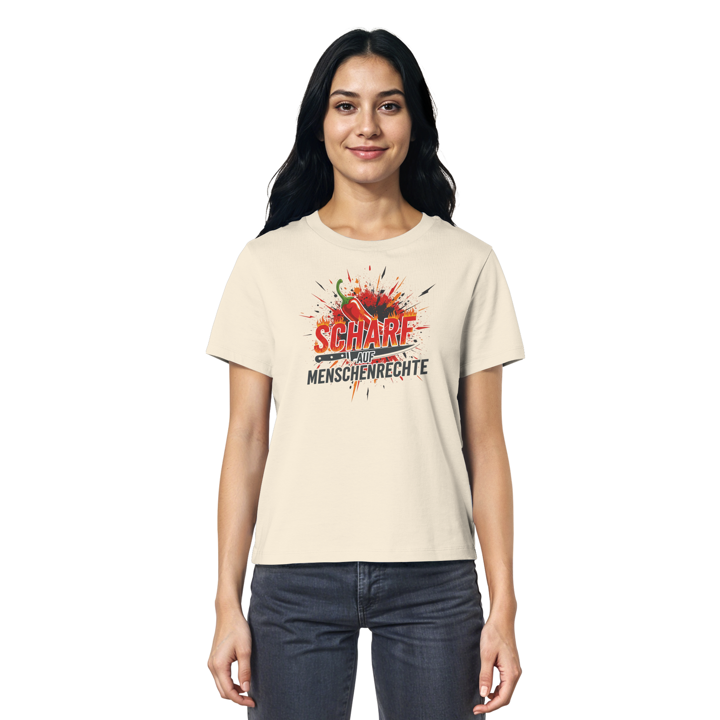 Scharf auf Menschenrechte - Demokratie - Ladies Organic Shirt