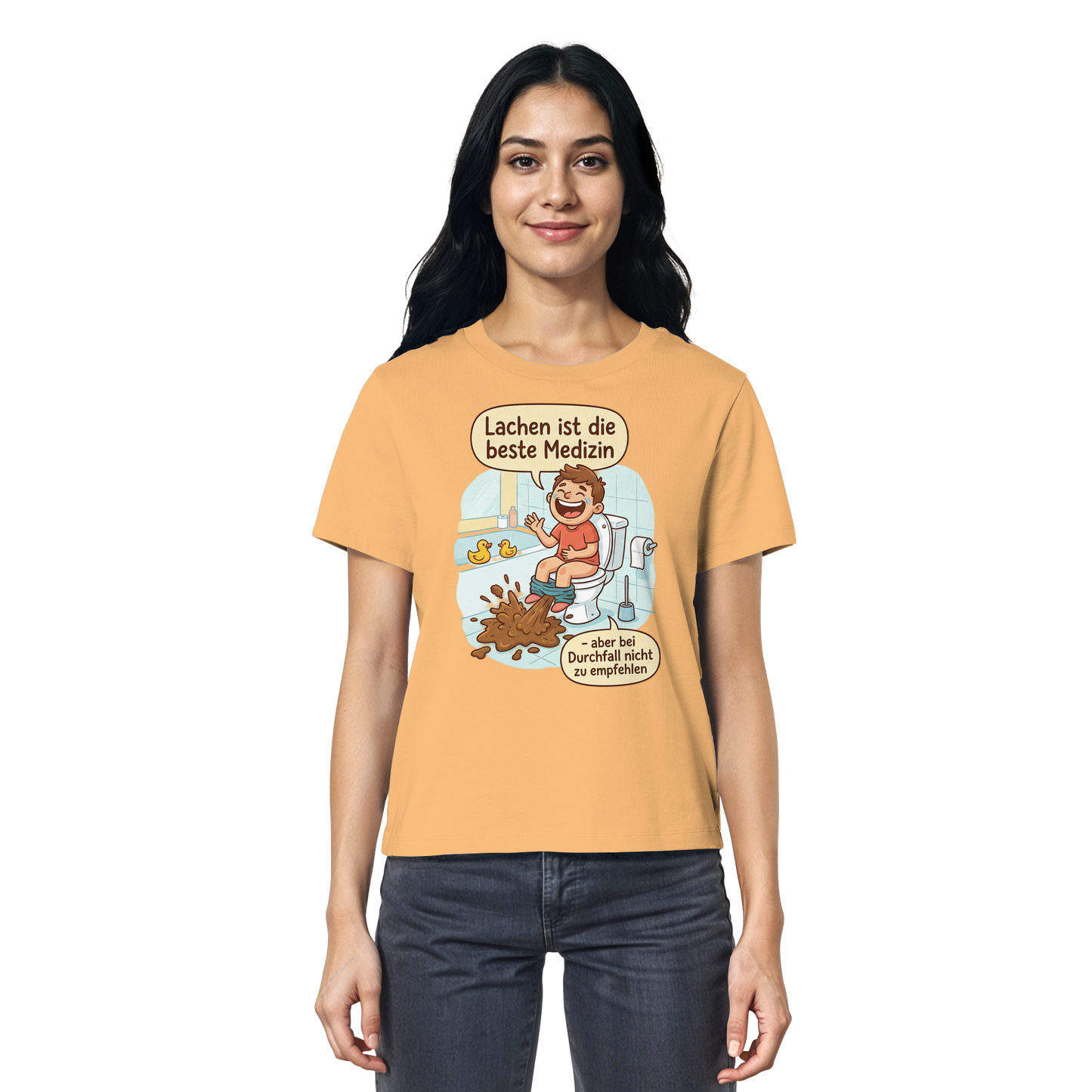 Lachen ist die beste Medizin - Medizinhumor - Ladies Organic Shirt