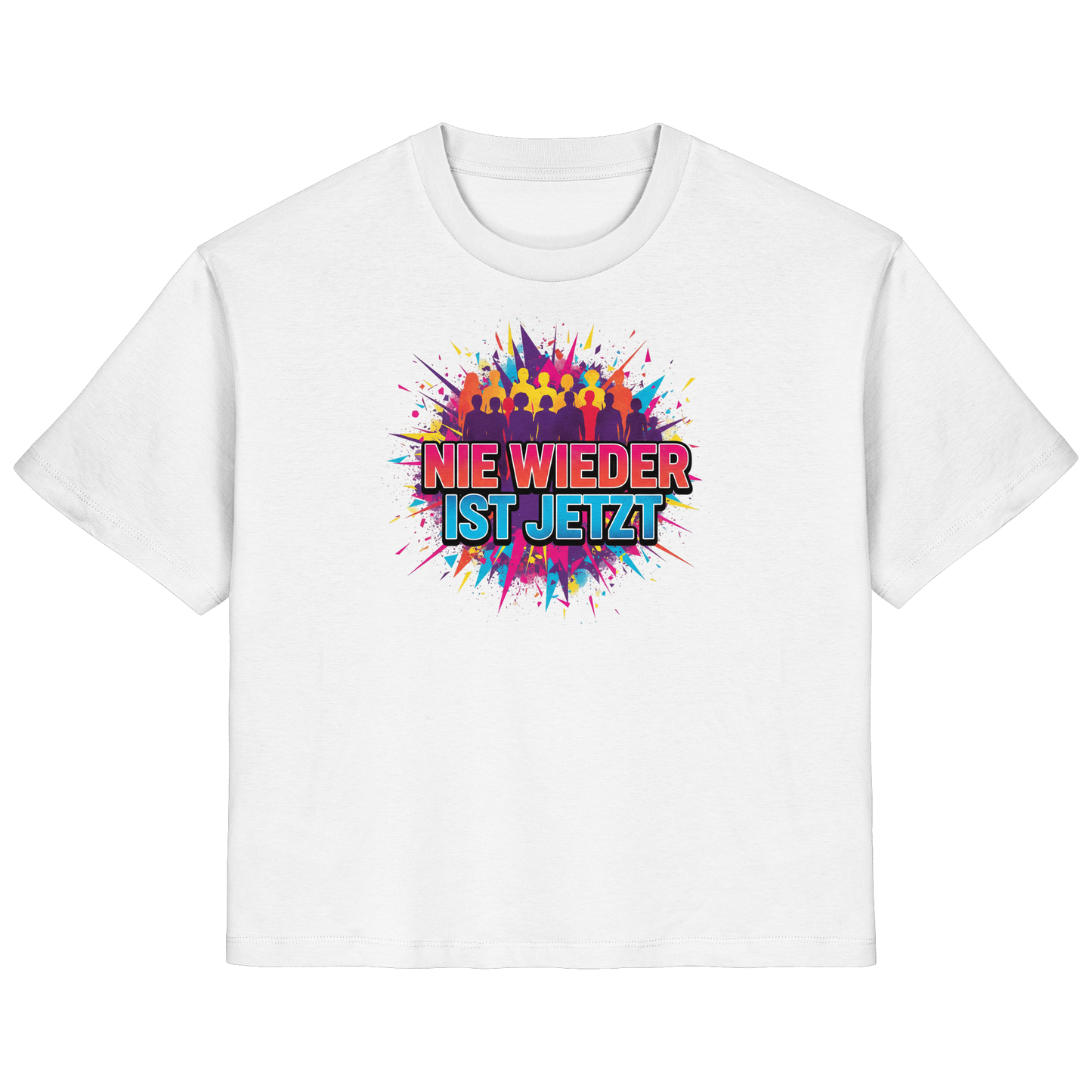 Nie wieder ist jetzt  (bunt) - Demokratie  - Ladies Organic Shirt
