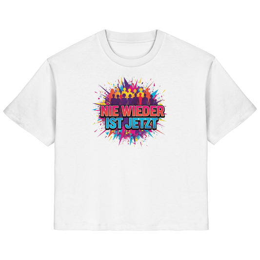 Nie wieder ist jetzt  (bunt) - Demokratie  - Ladies Organic Shirt