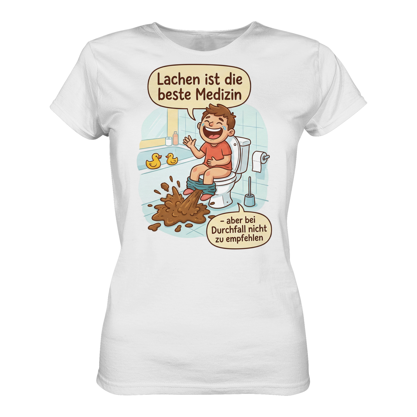 Lachen ist die beste Medizin - Medizinhumor - Ladies Organic Shirt