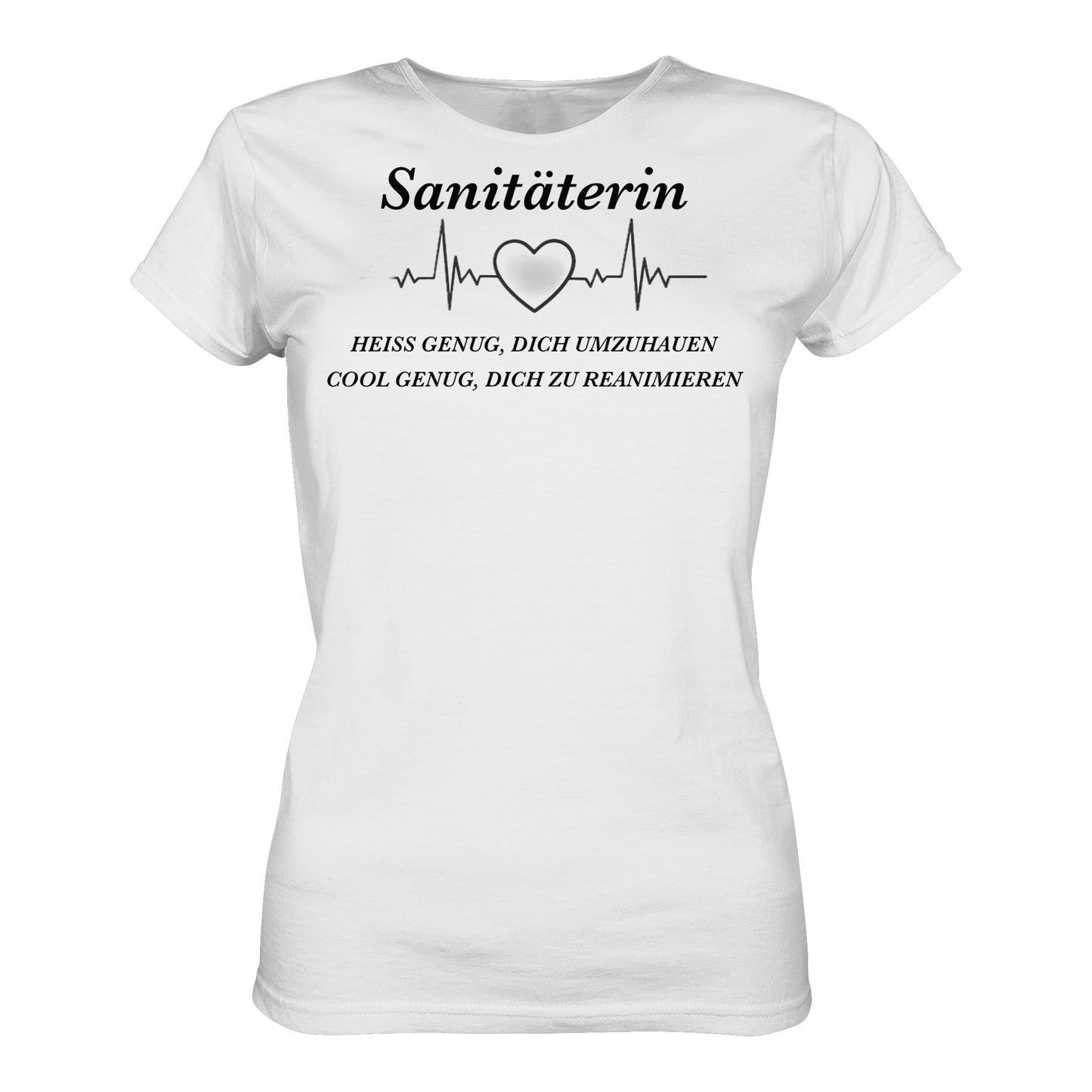 Sanitäterin: Heiß genug, dich umzuhauen, cool genug, dich zu reanimieren - Rettungsdienst - Ladies Organic Shirt