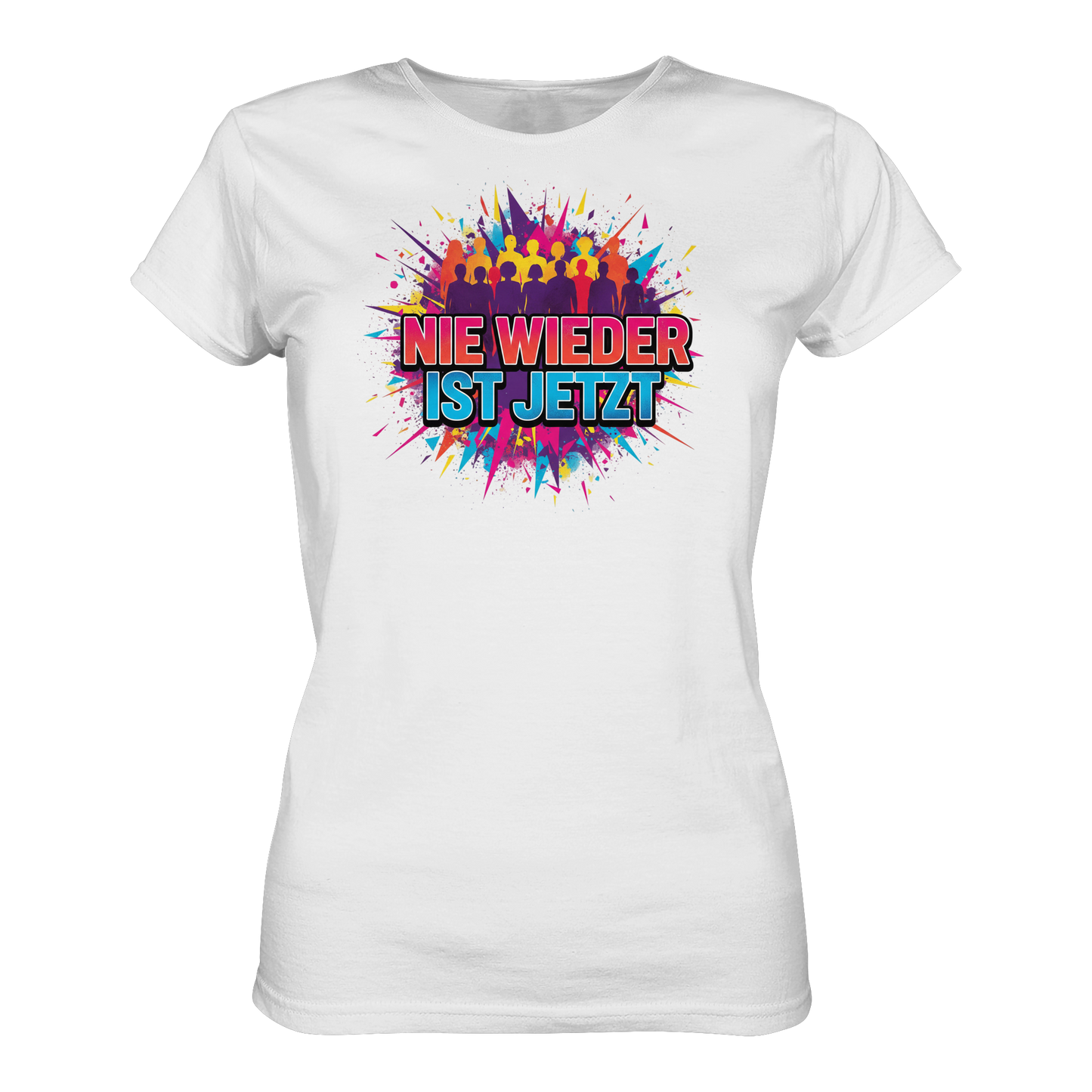 Nie wieder ist jetzt  (bunt) - Demokratie  - Ladies Organic Shirt