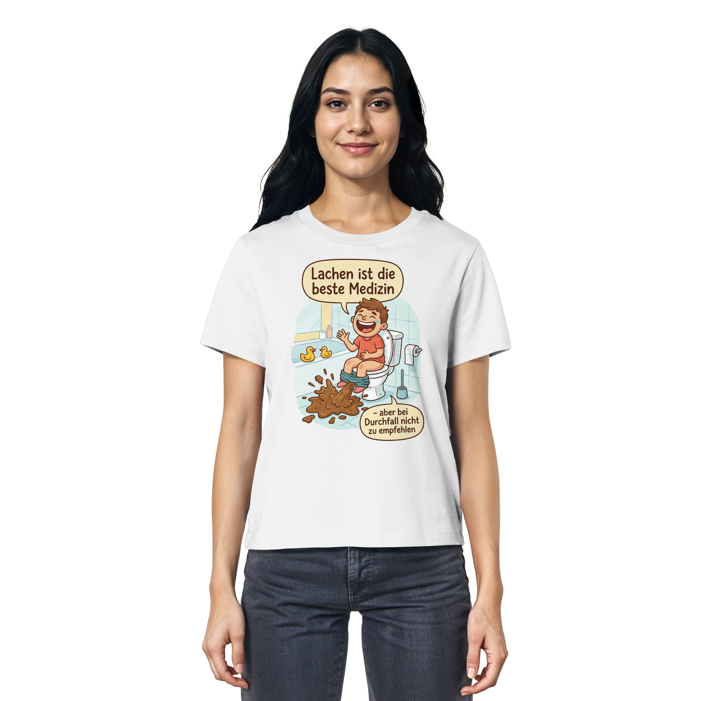 Lachen ist die beste Medizin - Medizinhumor - Ladies Organic Shirt