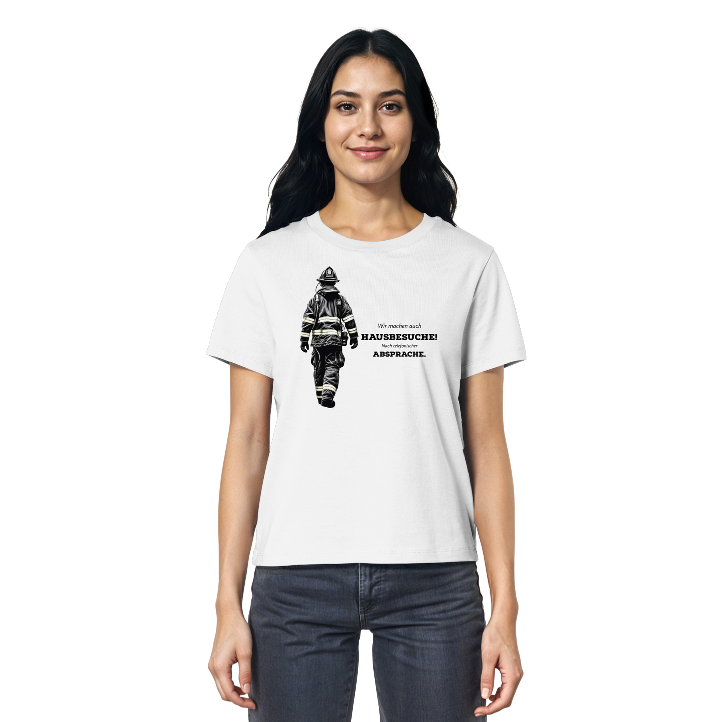 Wir machen auch Hausbesuche! Nach telefonischer Absprache. - Feuerwehr - Ladies Organic Shirt
