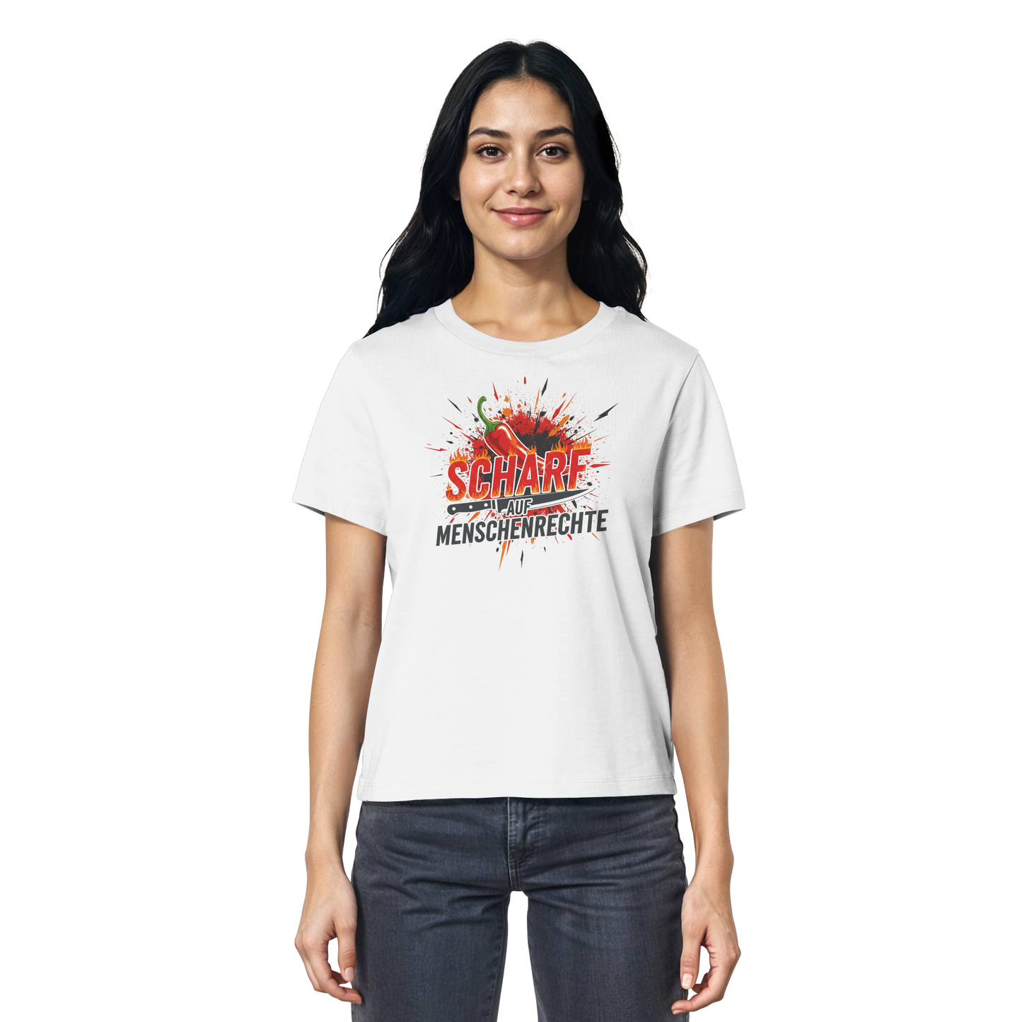 Scharf auf Menschenrechte - Demokratie - Ladies Organic Shirt