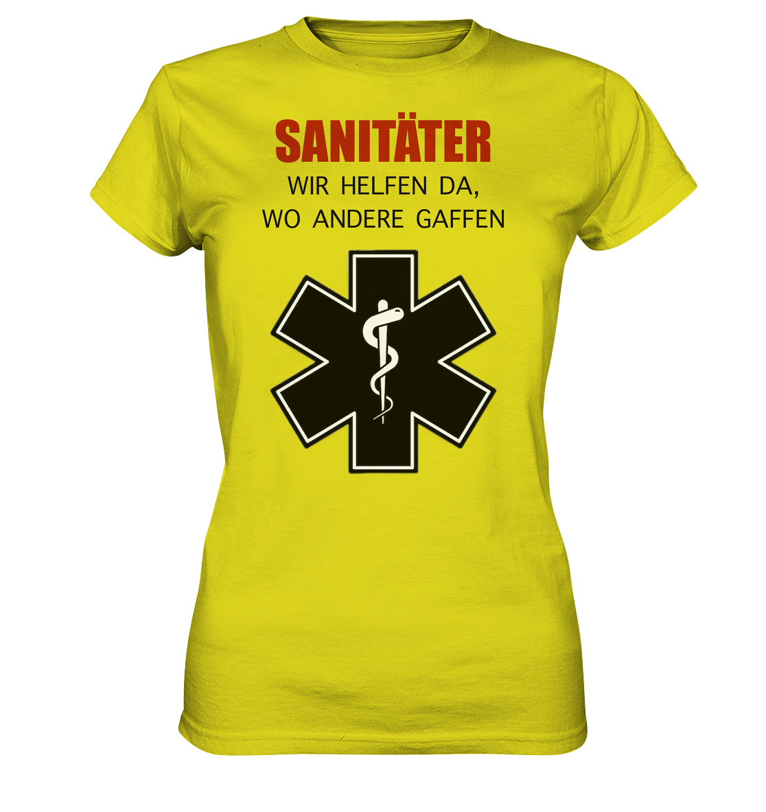 Sanitäter Wir helfen da, wo andere Gaffen - Ladies Premium Shirt