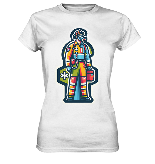 Colorful paramedic/ firefighter - Ladies Premium Shirt