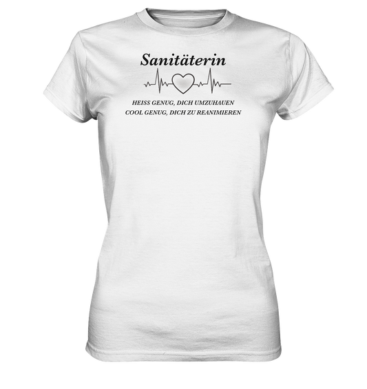 Sanitäterin - heiß und cool - Ladies Premium Shirt