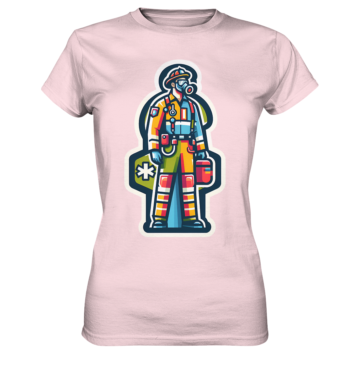 Colorful paramedic/ firefighter - Ladies Premium Shirt