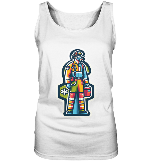 Colorful paramedic/ firefighter - Ladies Tank-Top