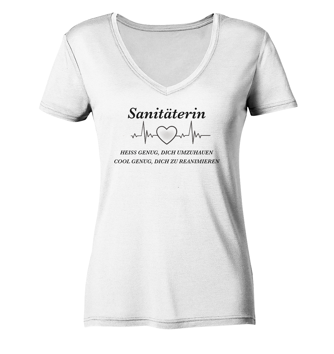 Sanitäterin - heiß und cool - Ladies V-Neck Shirt