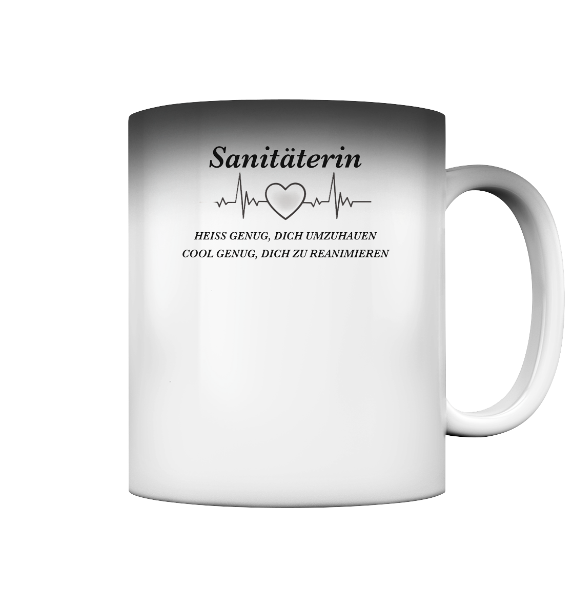 Sanitäterin - heiß und cool - Magic Mug